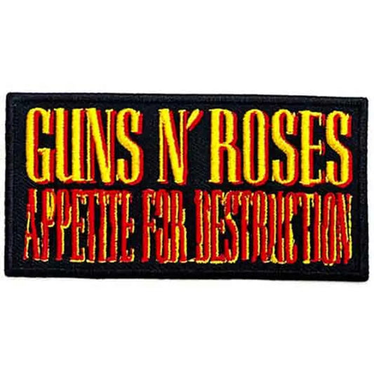 Guns N' Roses Patch Appetite for Destruction Ireland Vinyl