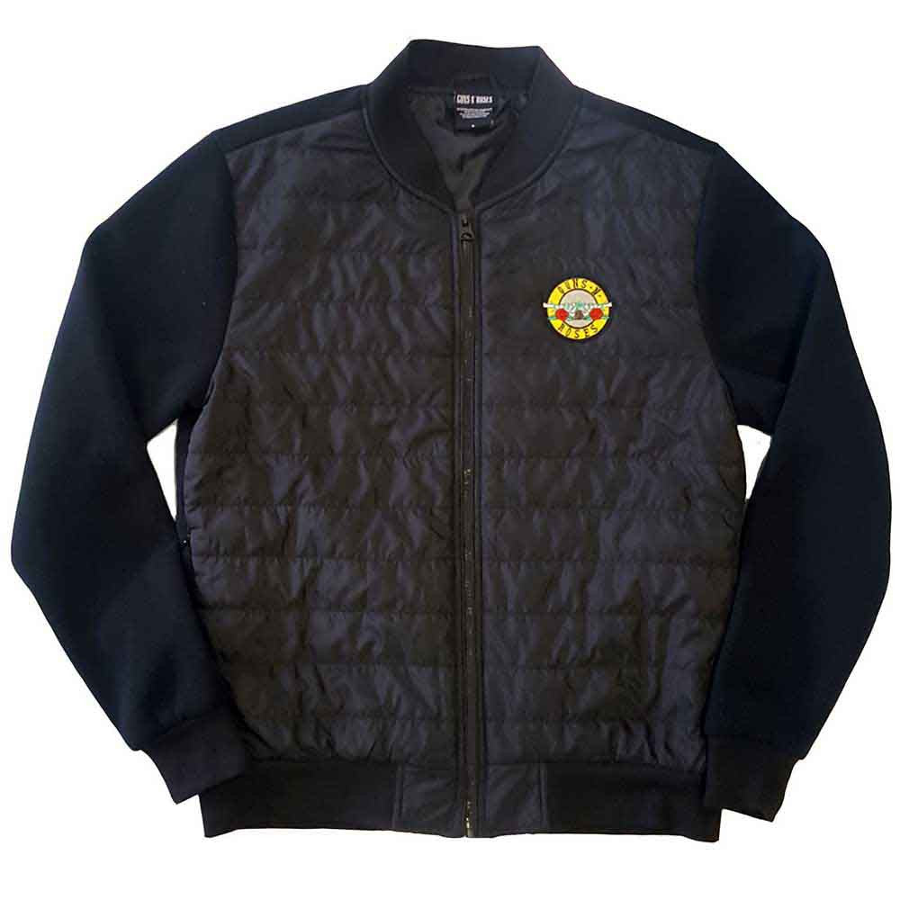 Guns N' Roses Quilted Jacket - Classic Logo (Black) Shirts