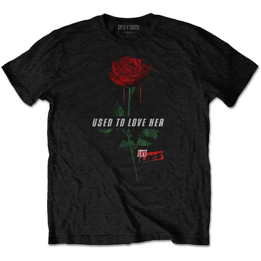Guns N' Roses Shirt Used to Love Her Rose - Ireland Vinyl