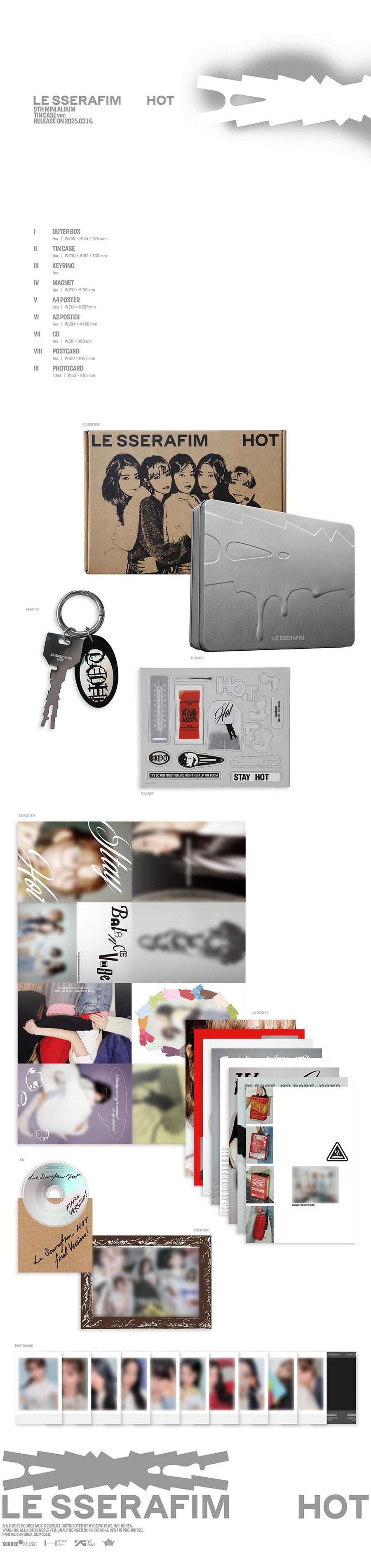 Le SSerafim [HOT] (TIN CASE ver.)