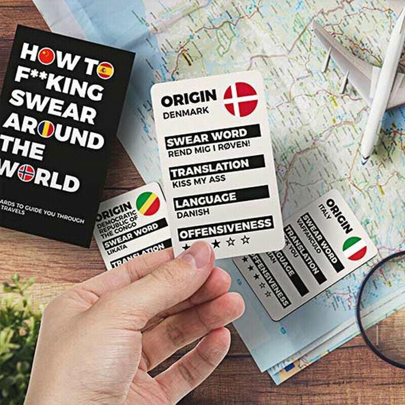 How to Swear Around the World Cards - Zhivago Gifts