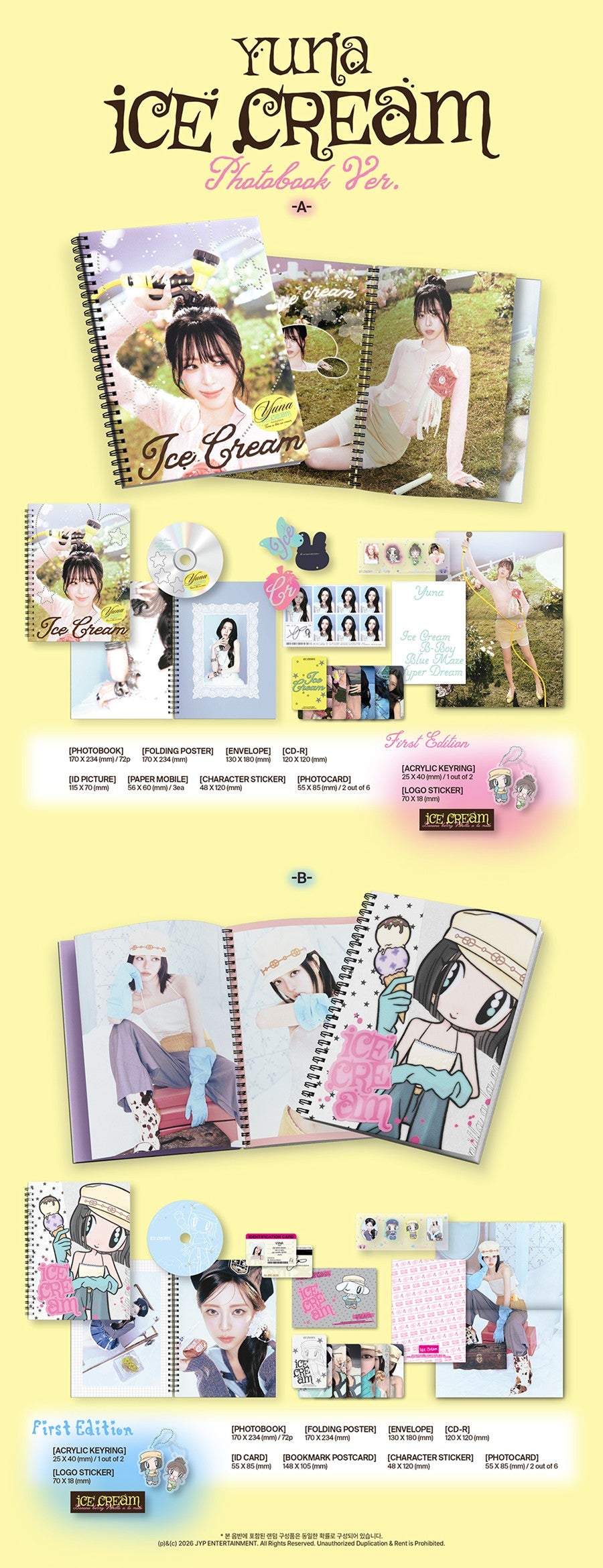 (ITZY) YUNA – [Ice Cream] (Photobook Ver.)