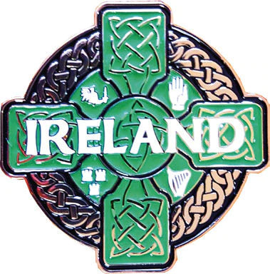 Irish Cross Gold Magnet