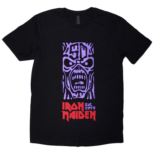 Iron Maiden Shirt Est. 1975 Stamp Logo Purple - Ireland Vinyl