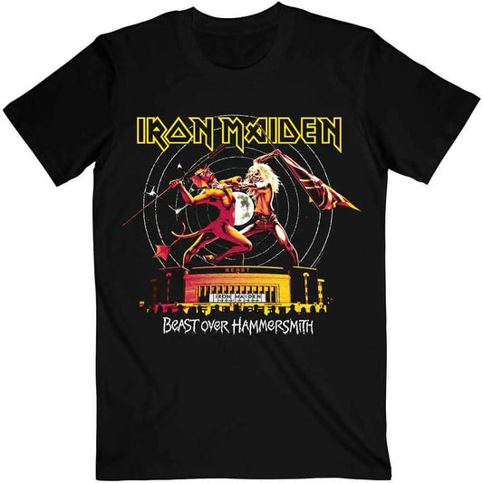 Iron Maiden T-Shirt Beast Over Hammersmith Eddie & Devil Tonal Ireland Vinyl