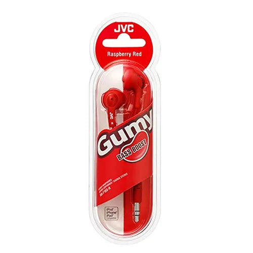 JVC Gumy Earphones Red - Zhivago Gifts