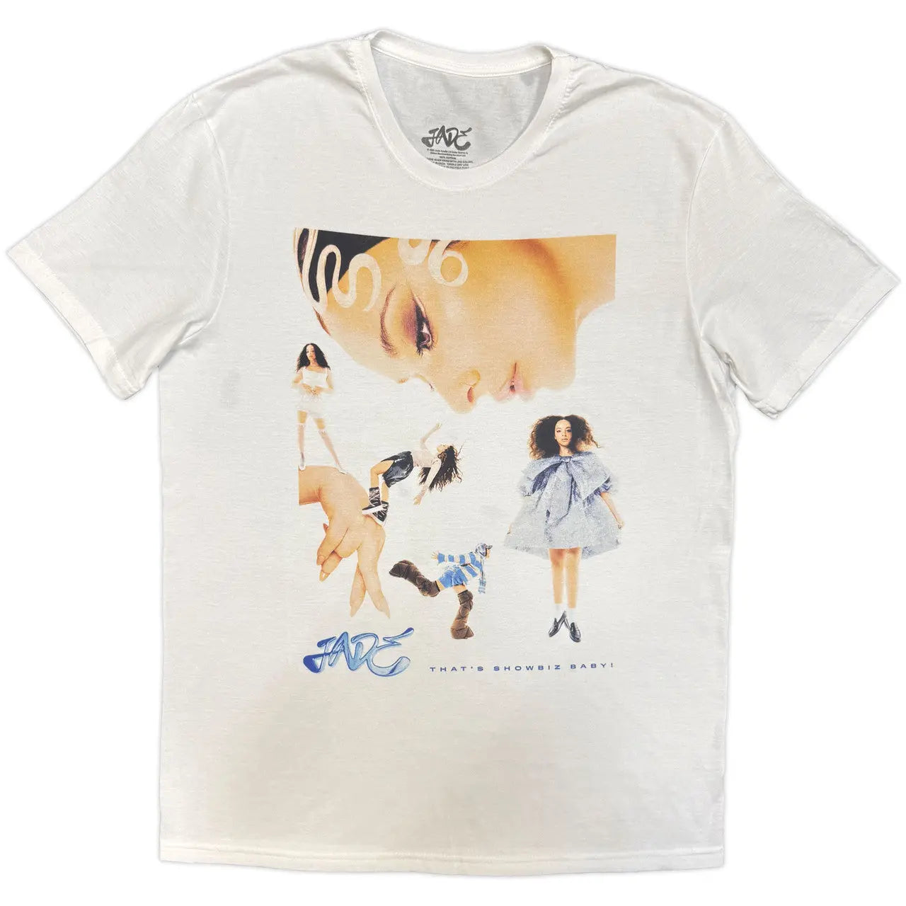 Jade Stone Wash Shirt That's Showbiz Baby (White) Ireland Vinyl