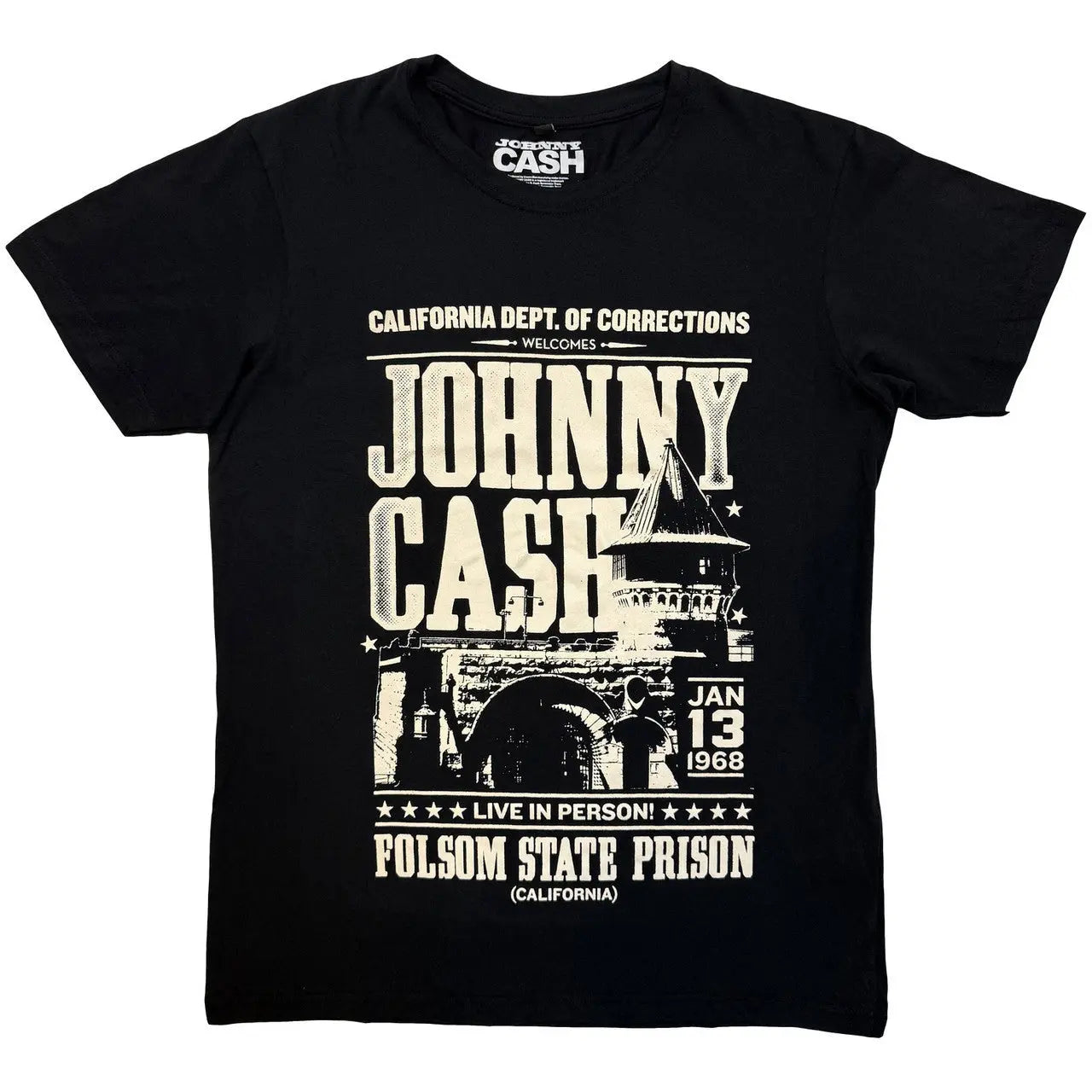 Johnny Cash Premium Carbon T-Shirt: Prison Poster Zhivago Gifts