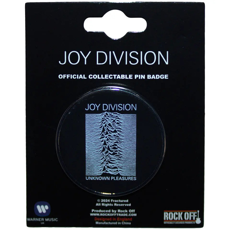 Joy Division Pin Badge Unknown Pleasures Ireland Vinyl