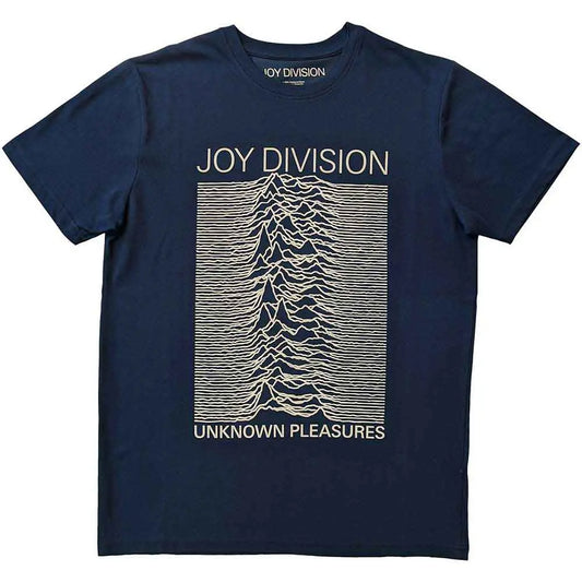 Joy Division T-Shirt: Unknown Pleasures NAVY Ireland Vinyl