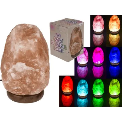LED Salt Crystal Lamp Zhivago Gifts