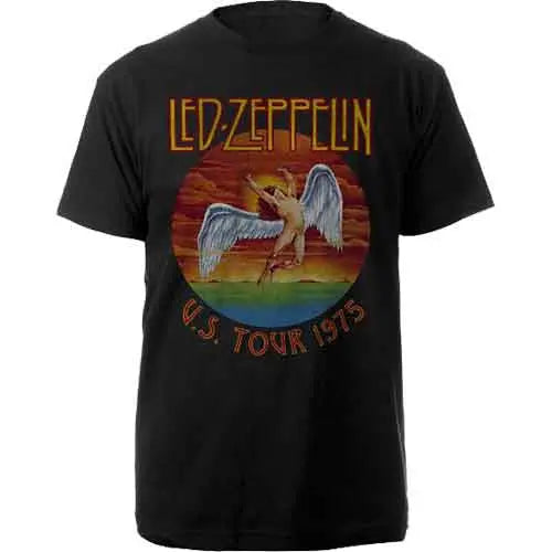 Led Zeppelin T-Shirt USA Tour '75 Ireland Vinyl