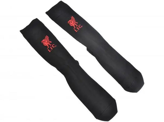 Liverpool Crest Logo Socks (Black with Red Crest) Zhivago Gifts