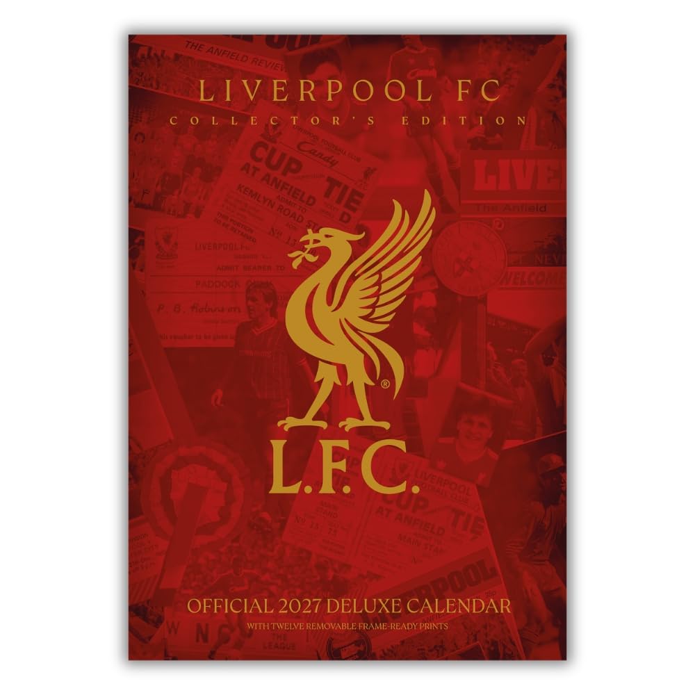 Liverpool FC 2027 Deluxe Wall Calendar