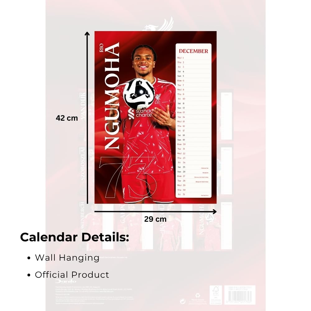 Liverpool FC 2027 Official Calendar