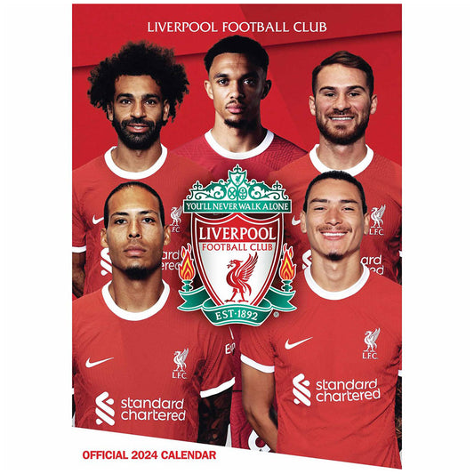 Liverpool FC A3 Calendar 2024 - Zhivago Gifts