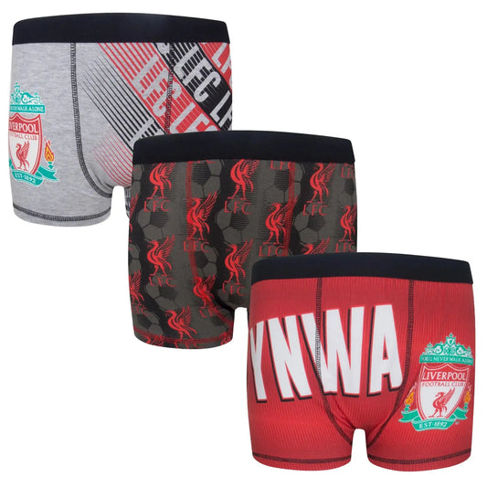 Liverpool FC Boys Boxer Shorts 3 Pack Zhivago Gifts