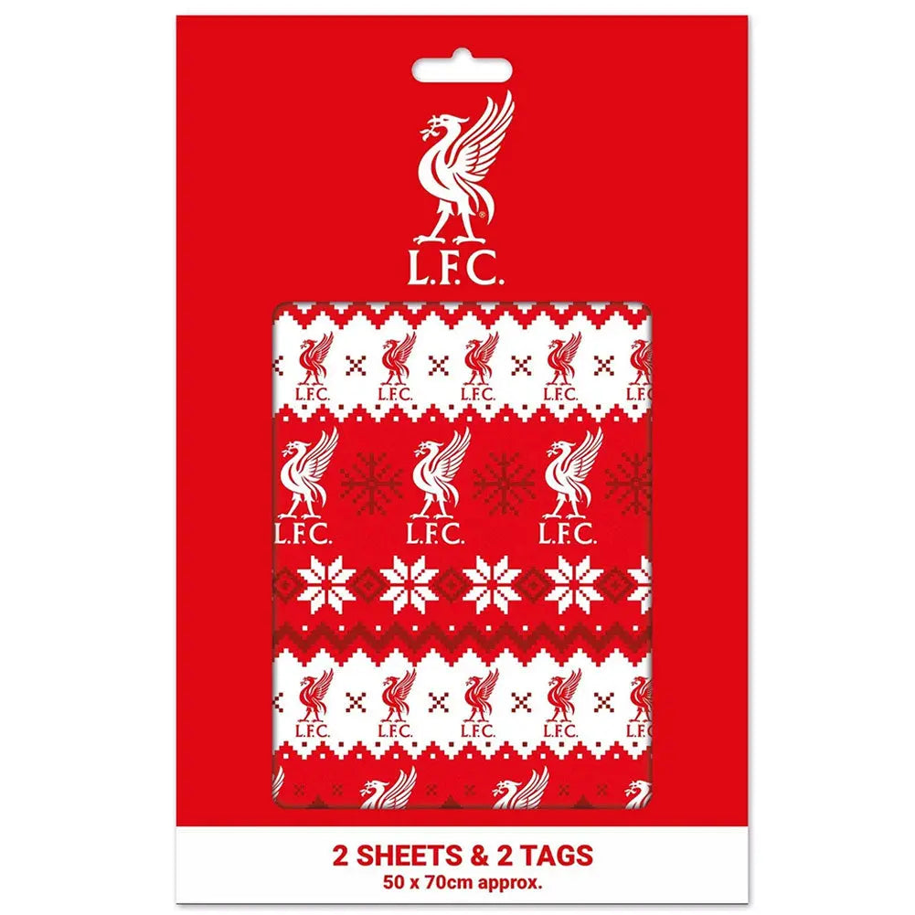 Liverpool FC Christmas Gift Wrap Zhivago Gifts