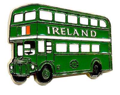 Irish Bus Green Magnet - Zhivago Gifts