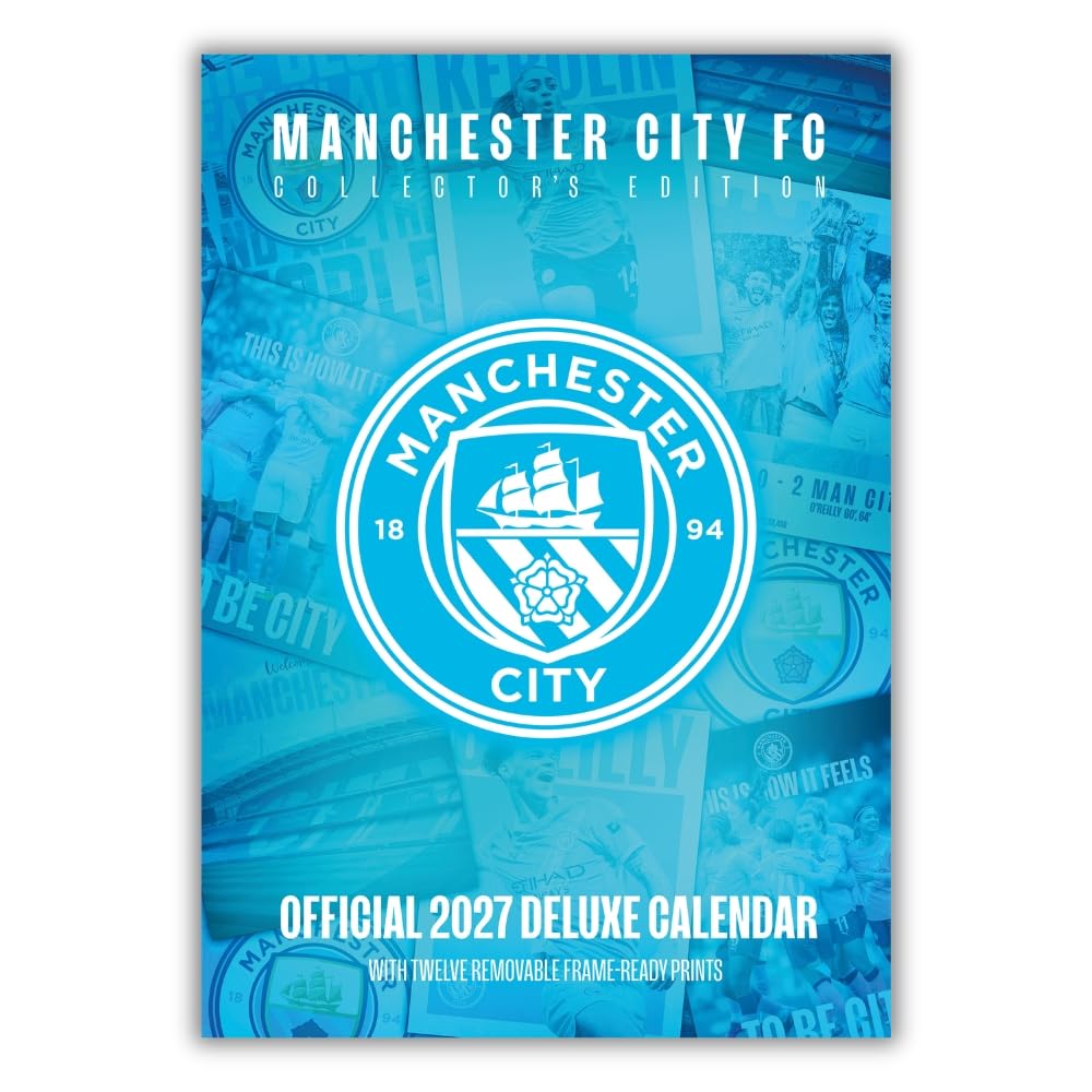 Manchester City FC 2027 Deluxe Wall Calendar