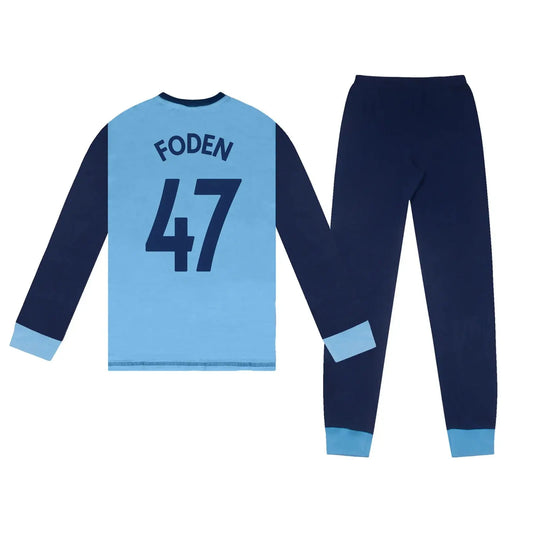 Manchester City FC Boys Foden Pyjamas Zhivago Gifts