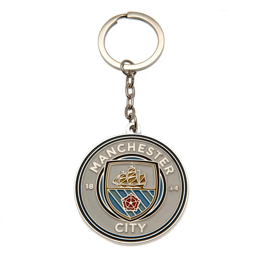 Manchester City FC Crest Keyring Zhivago Gifts