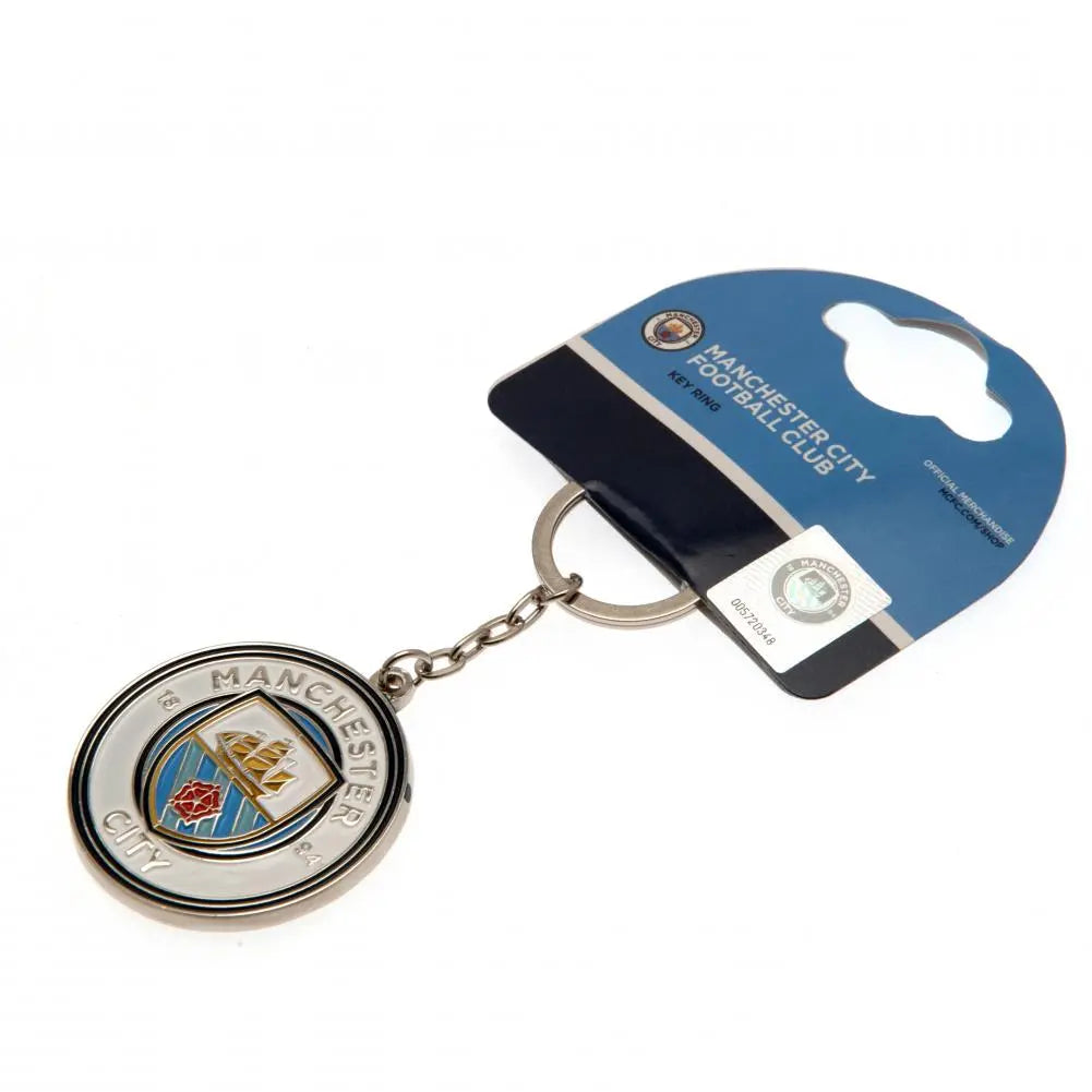 Manchester City FC Crest Keyring Zhivago Gifts