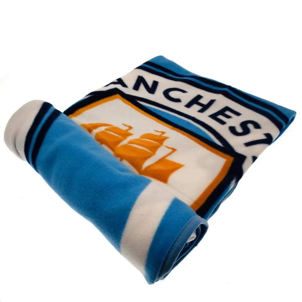 Manchester City FC Pulse Fleece Blanket Zhivago Gifts