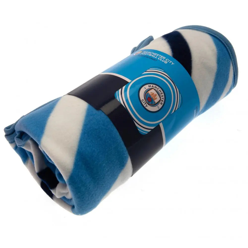 Manchester City FC Pulse Fleece Blanket Zhivago Gifts