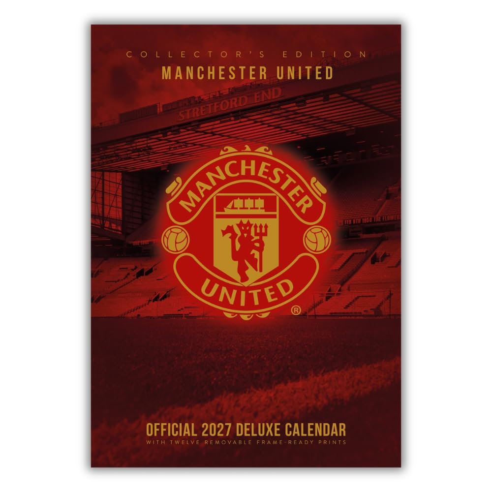 Manchester United FC 2027 Deluxe Wall Calendar