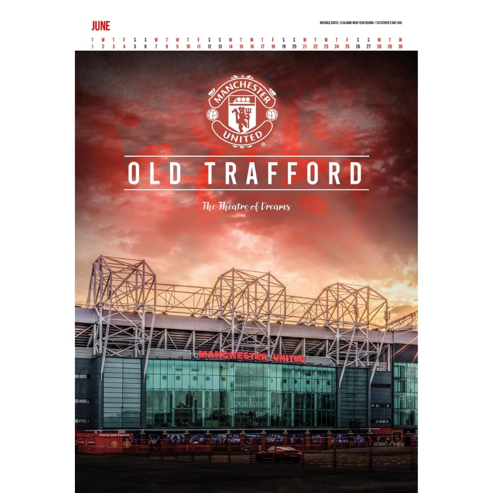 Manchester United FC 2027 Deluxe Wall Calendar