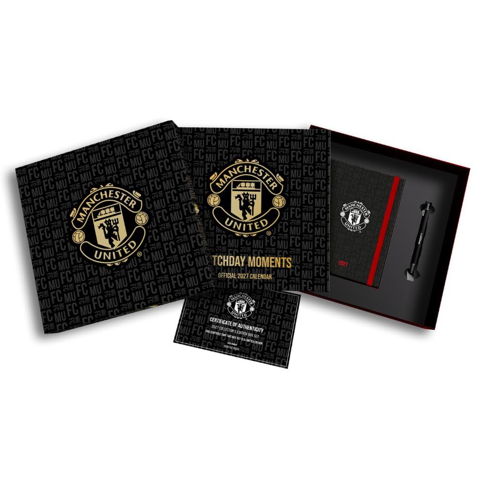 Manchester United FC 2027 Calendar & Diary Gift Box