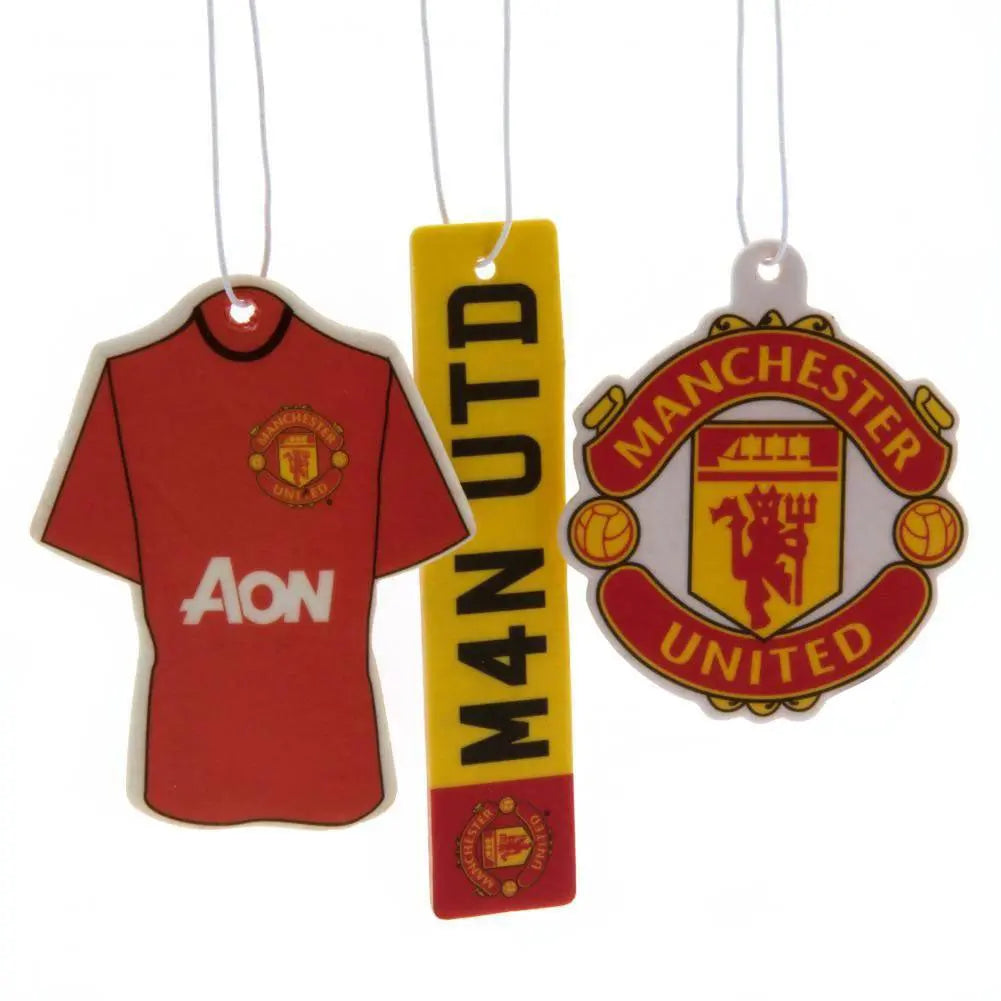 Manchester United FC 3pk Air Freshener Zhivago Gifts
