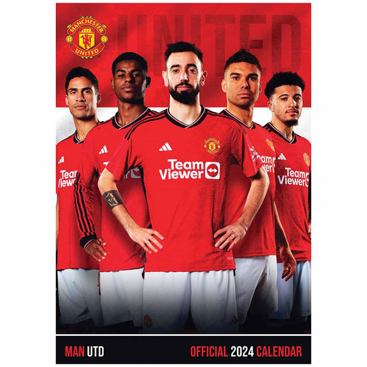 Manchester United FC A3 Calendar 2024