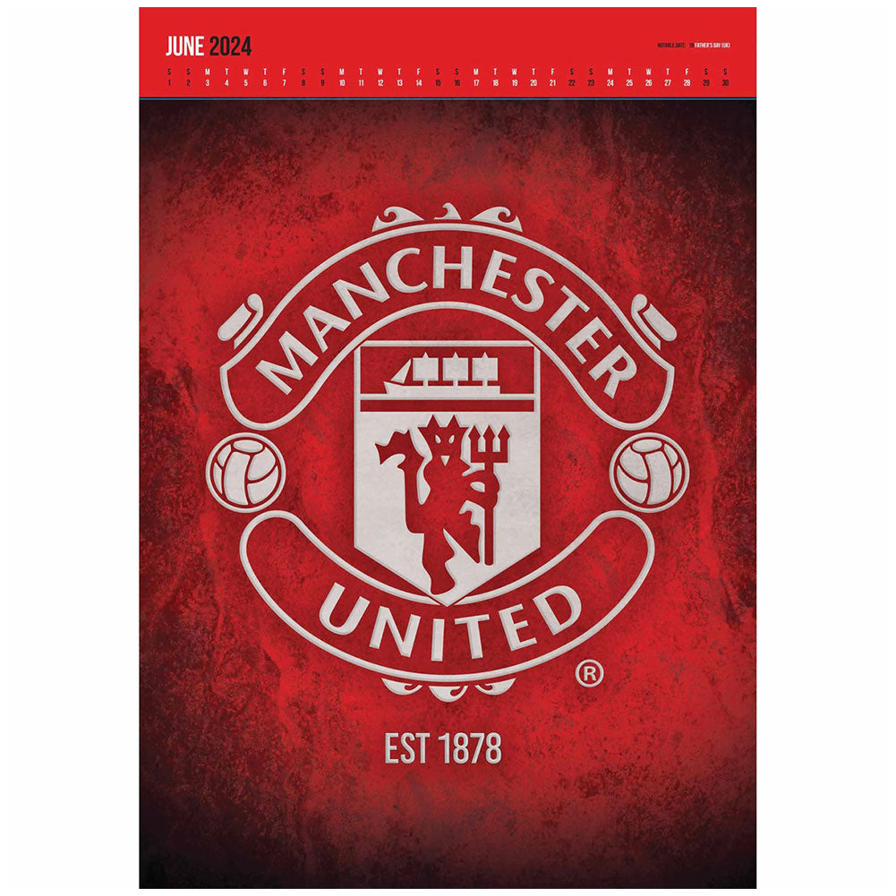 Manchester United FC Deluxe Calendar 2024 - Zhivago Gifts
