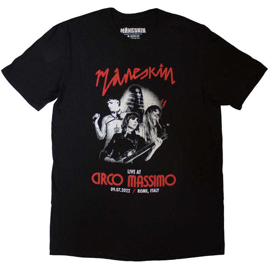 Maneskin T-Shirt Live At Circo Massimo 2022 Poster - Zhivago Gifts