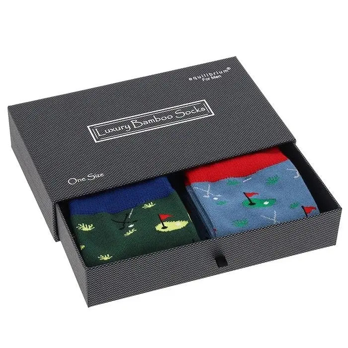 Mens Bamboo Socks Gift Box Golf Zhivago Gifts