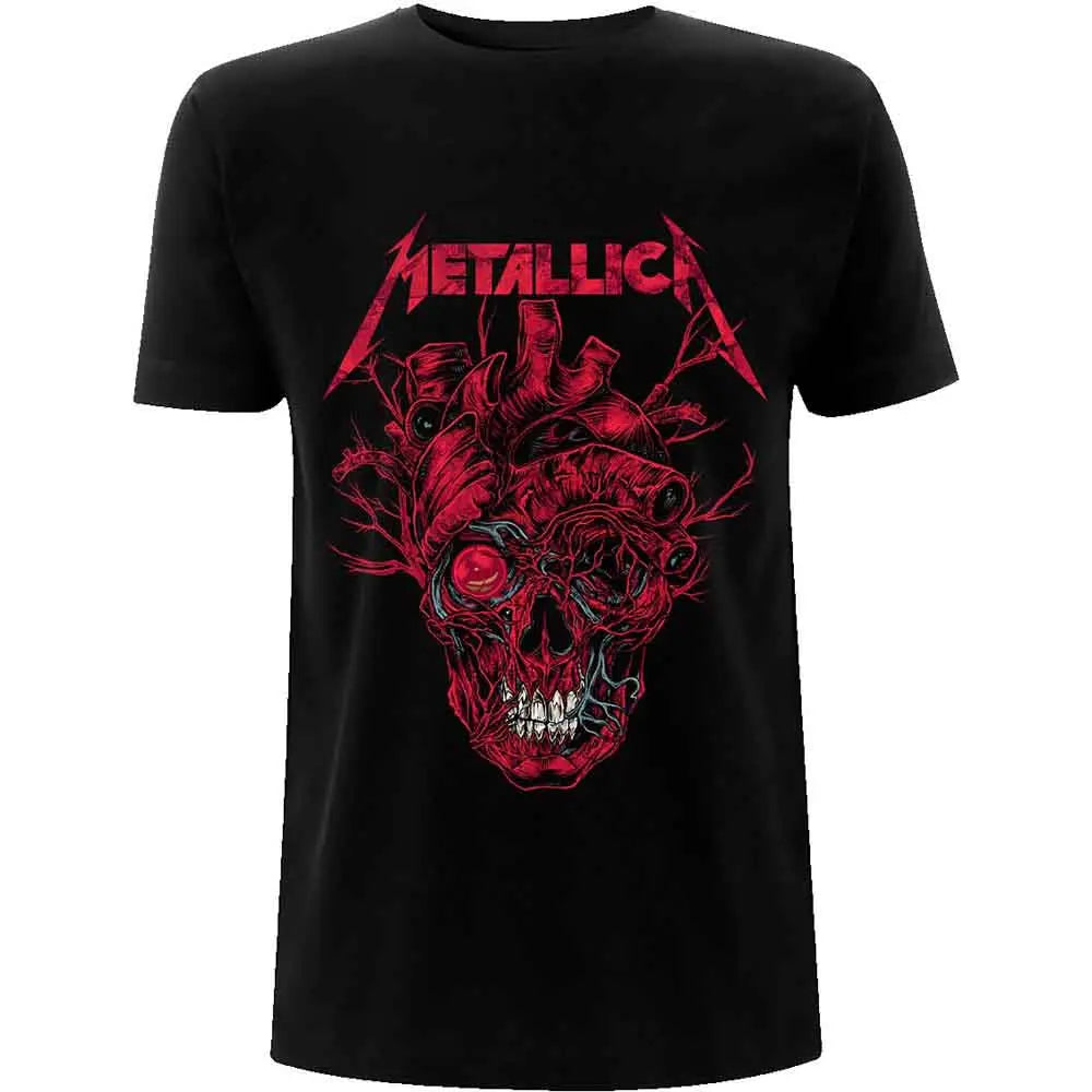 Metallica Shirt Heart Skull - Ireland Vinyl