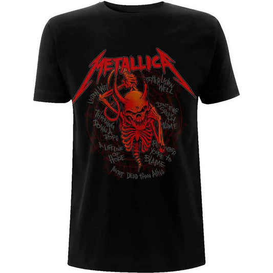Metallica T-Shirt Red Skull Screaming 72 Seasons Ireland Vinyl