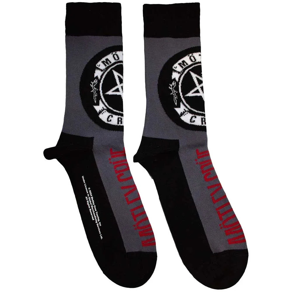 Motley Crue Socks - Pentagram Circle