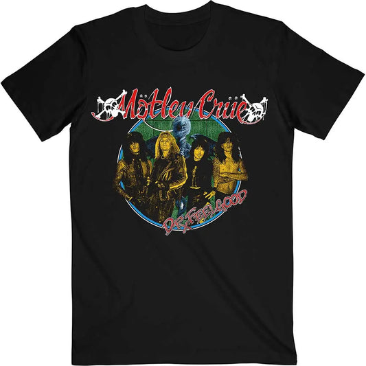 Motley Crue T-Shirt: Dr Feelgood Circle Photo (Back Print) Ireland Vinyl