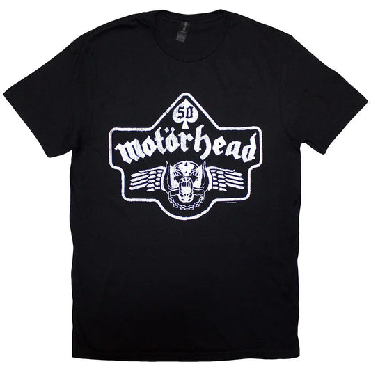 Motorhead Shirt 50 Years Ace Wings Emblem - Ireland Vinyl