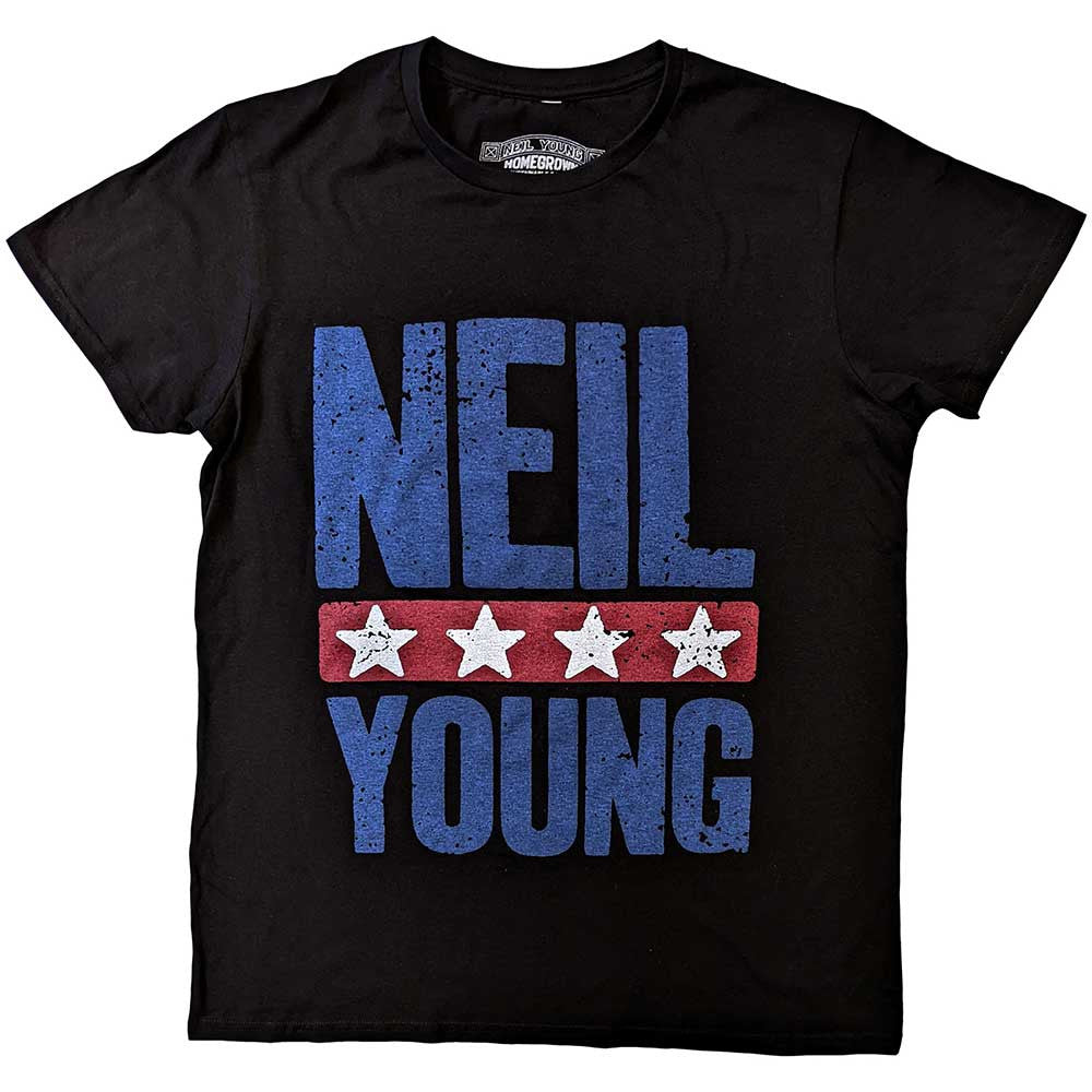 Neil Young Shirt Stars Logo Shirts