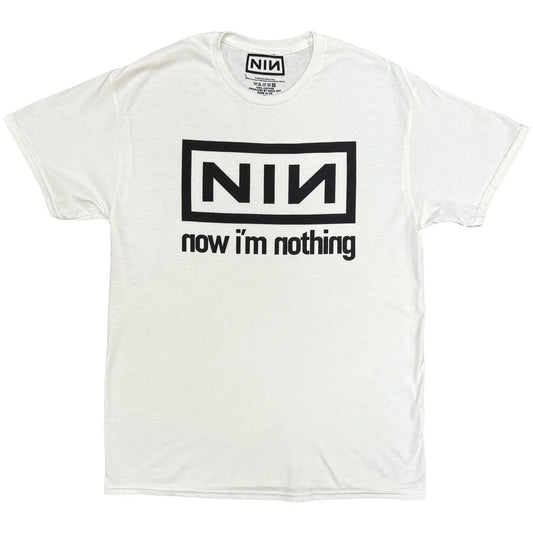 Nine Inch Nails Shirt: Now I'm Nothing (White) Zhivago Gifts