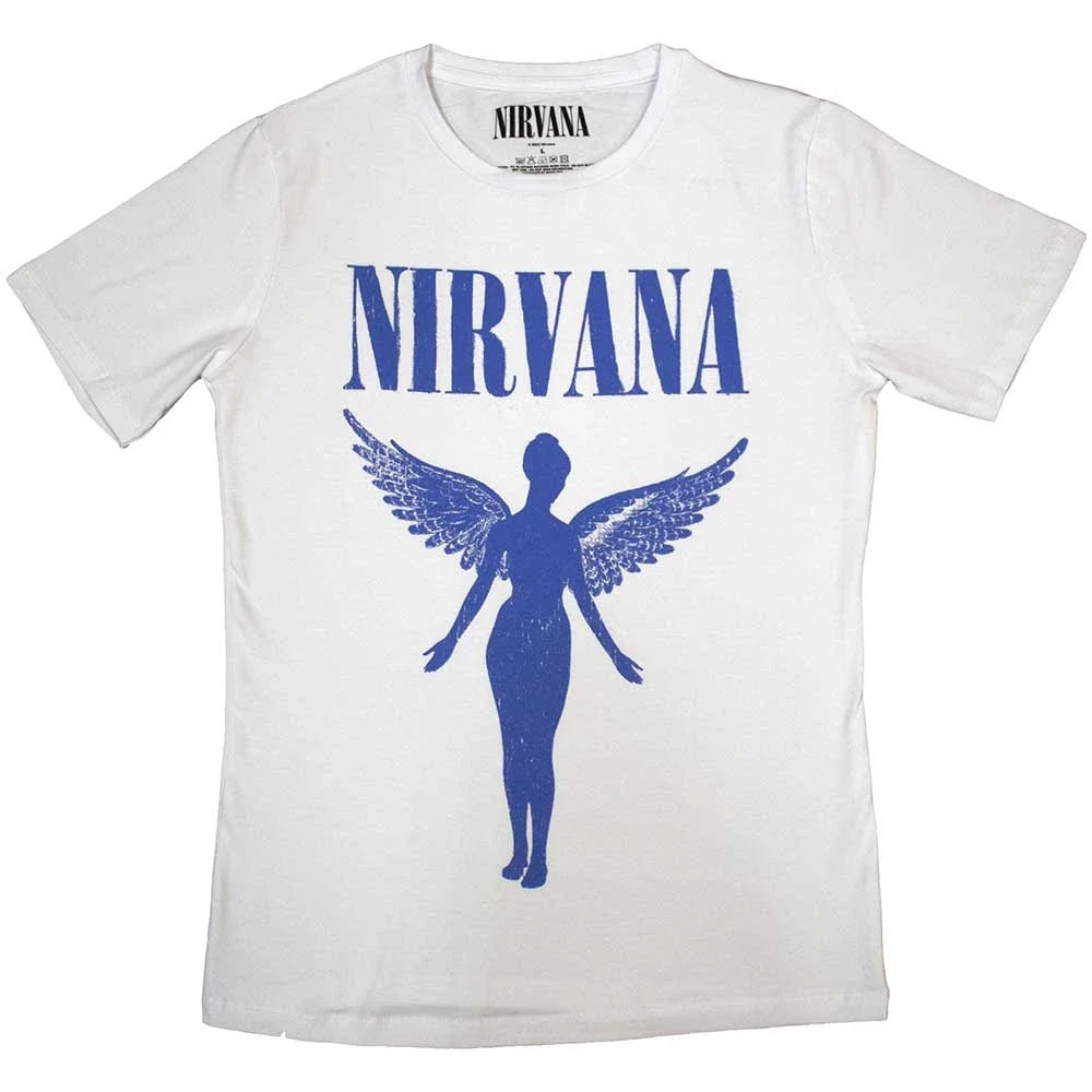 Nirvana Ladies T-Shirt - Angelic Blue Mono Shirts