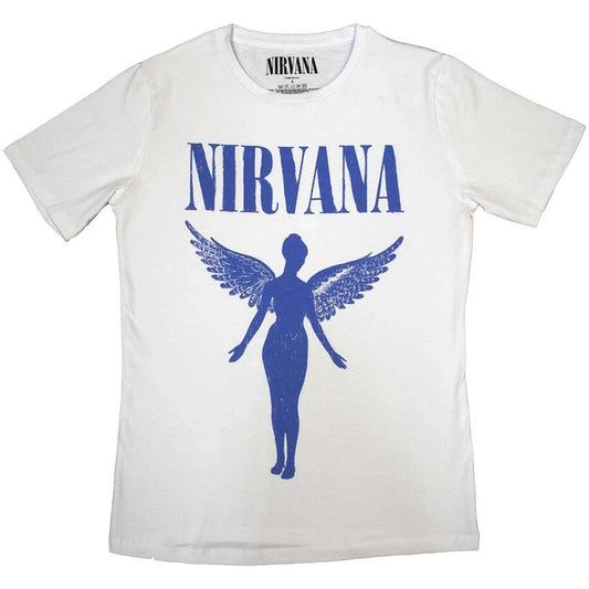 Nirvana Ladies T-Shirt - Angelic Blue Mono Shirts