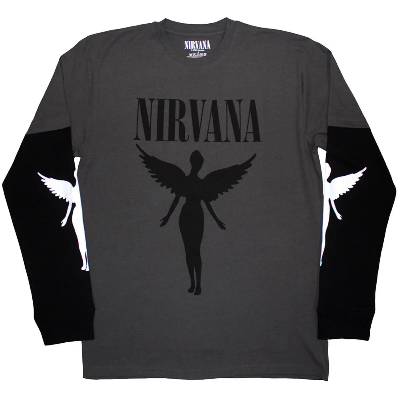 Nirvana Layered Long Sleeve Shirt In Utero Ireland Vinyl