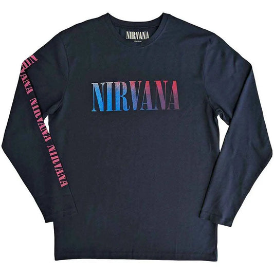 Nirvana Long Sleeve T-Shirt: Angelic Gradient - Ireland Vinyl
