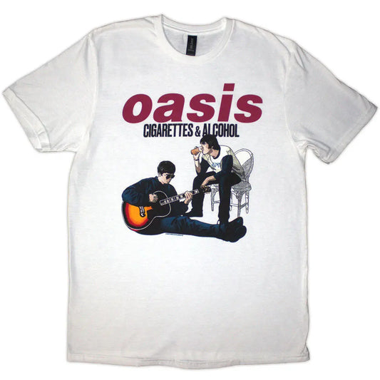 Oasis Shirt Cigarettes & Alcohol Illustration - Ireland Vinyl