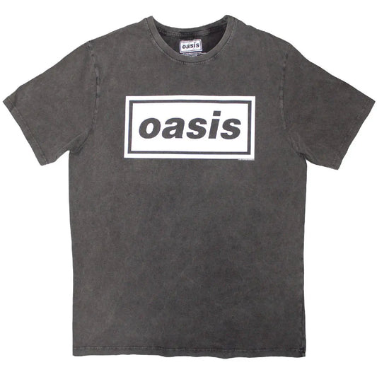 Oasis Stone Wash Shirt: Decca Logo Ireland Vinyl